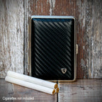 Kingsize Cigarette Case | Black Carbon Weave (605 301)