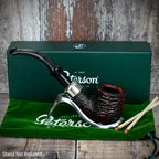 Peterson of Dublin System Rustic Briar Smoking Pipe - Shape No.301