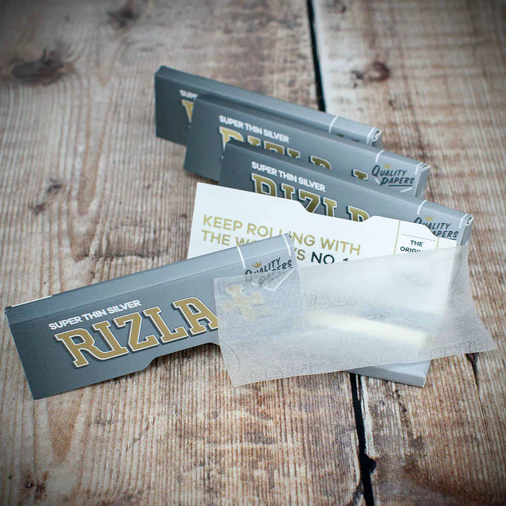 Rizla Regular Silver Rolling Papers - Bundle of 5