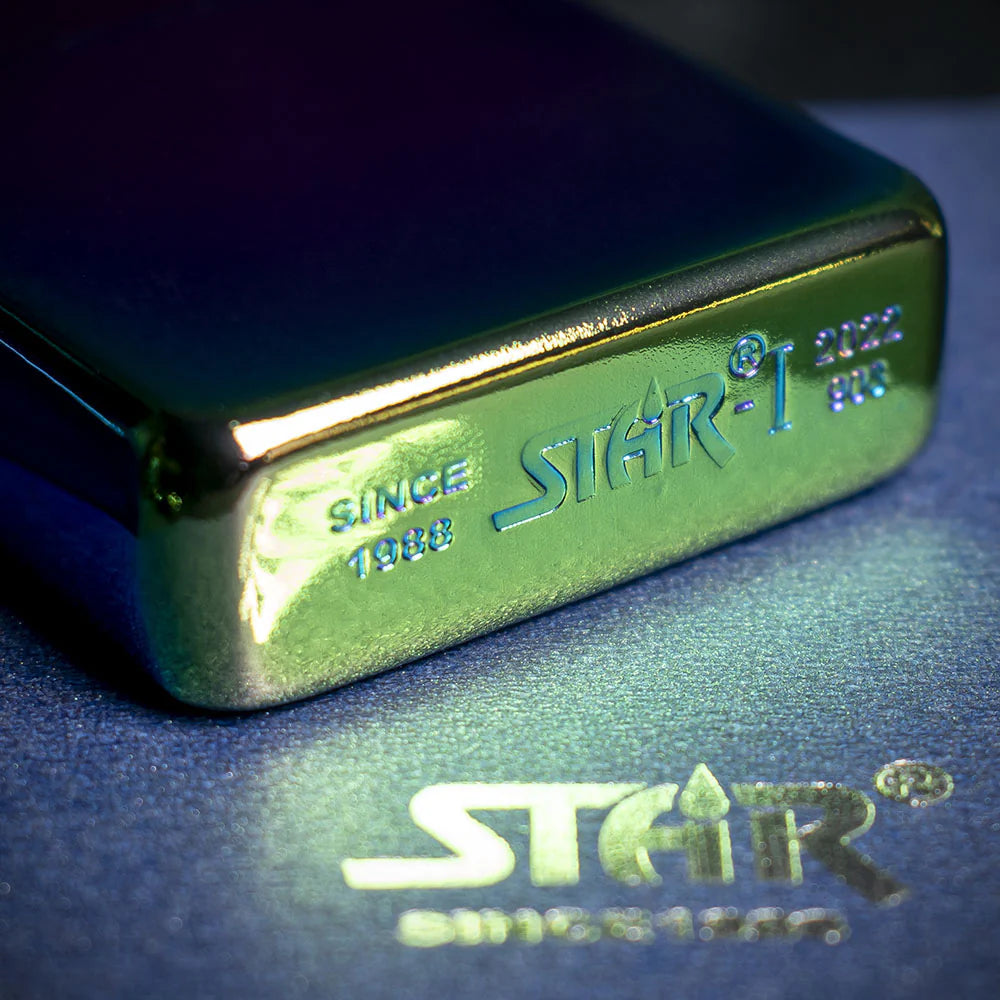 Star Petrol Lighter - Rainbow