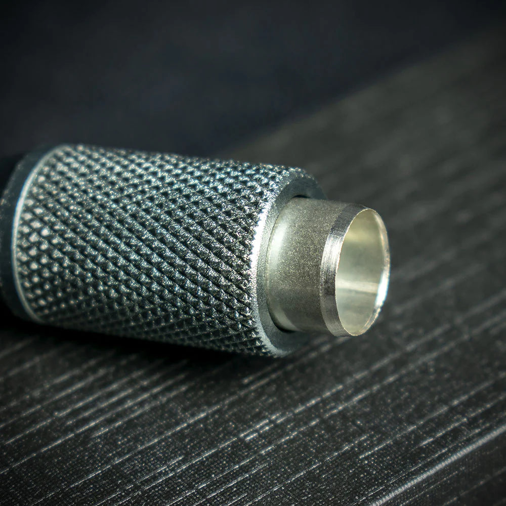 Black Titanium Cigar Drill Spike Nubber & Double Punch - Draw Enhancer Tool