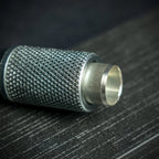 Black Titanium Cigar Drill Spike Nubber & Double Punch - Draw Enhancer Tool