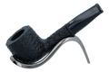 Savinelli Mini -  Black Rusticated Briar Smoking Pipe - Shape 128 (6mm)