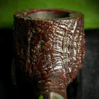Peterson of Dublin Irish Harp Sandblasted Smoking Pipe - Shape 608