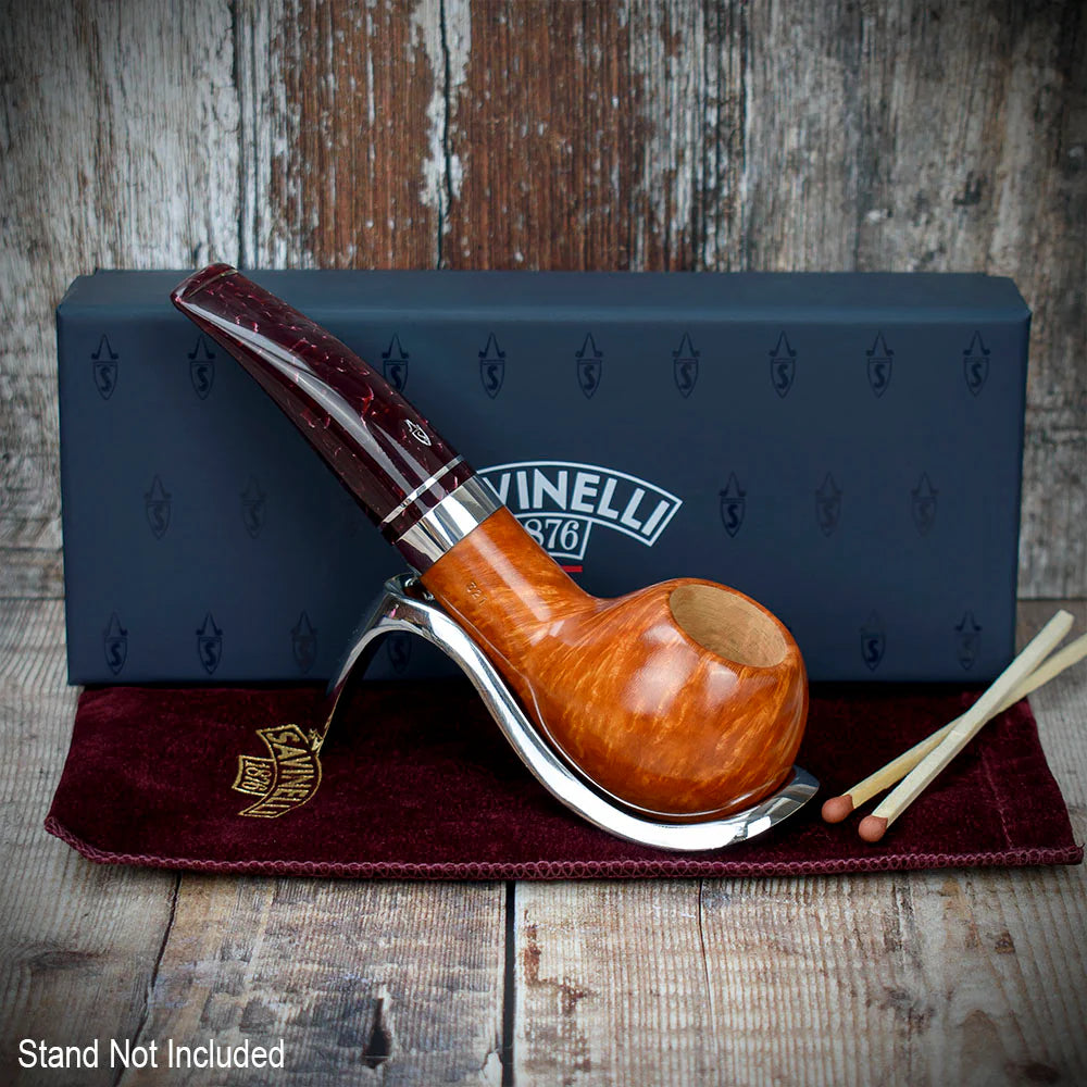 Savinelli Bacco Smooth Natural 321 - 6mm Briar Pipe