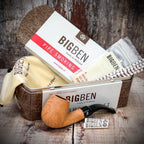 Big Ben Briar Smoking Pipe Starter Kit - Bent Pipe