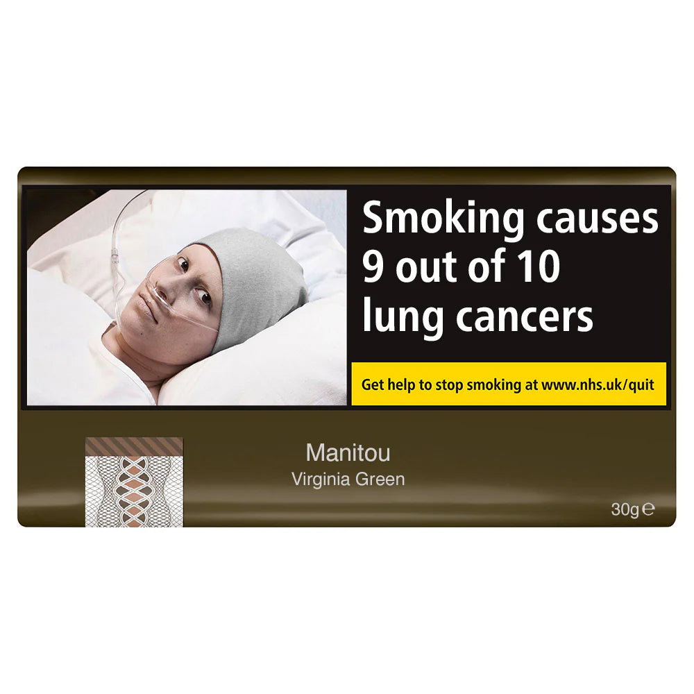 Manitou Virginia Green Hand Rolling Tobacco - 30g