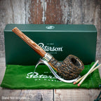Peterson of Dublin Derry Rusticated Briar Smoking Pipe - Shape 606 - 9mm