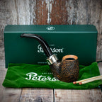 Peterson of Dublin Arklow Sandblasted Briar Smoking Pipe - Shape 304 - 9mm