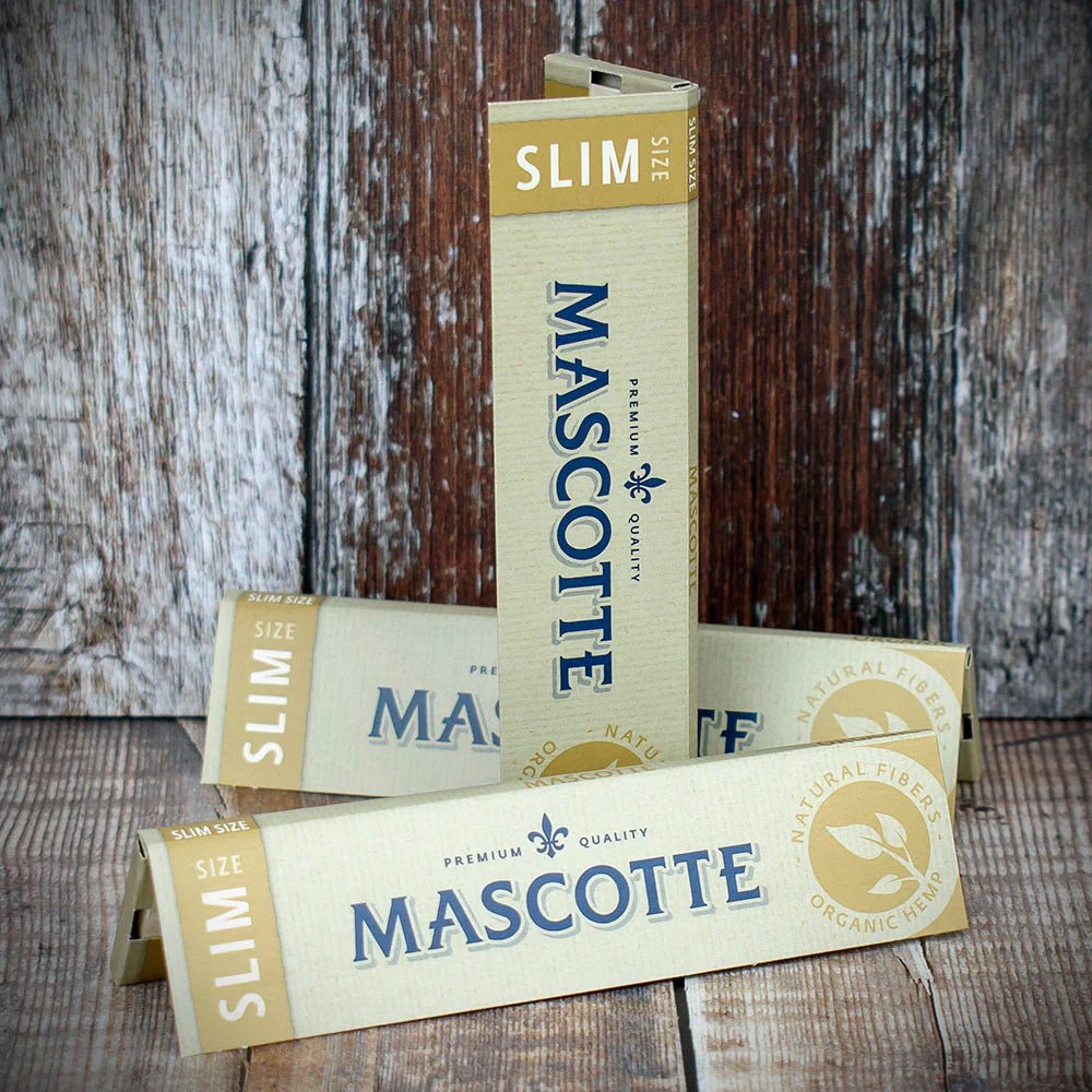 Mascotte King Size Slim Rolling Papers Organic Hemp - Bundle of 3