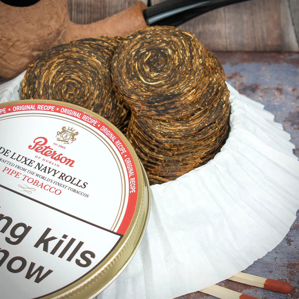 Peterson De Luxe Navy Rolls Pipe Tobacco - 50g Tin