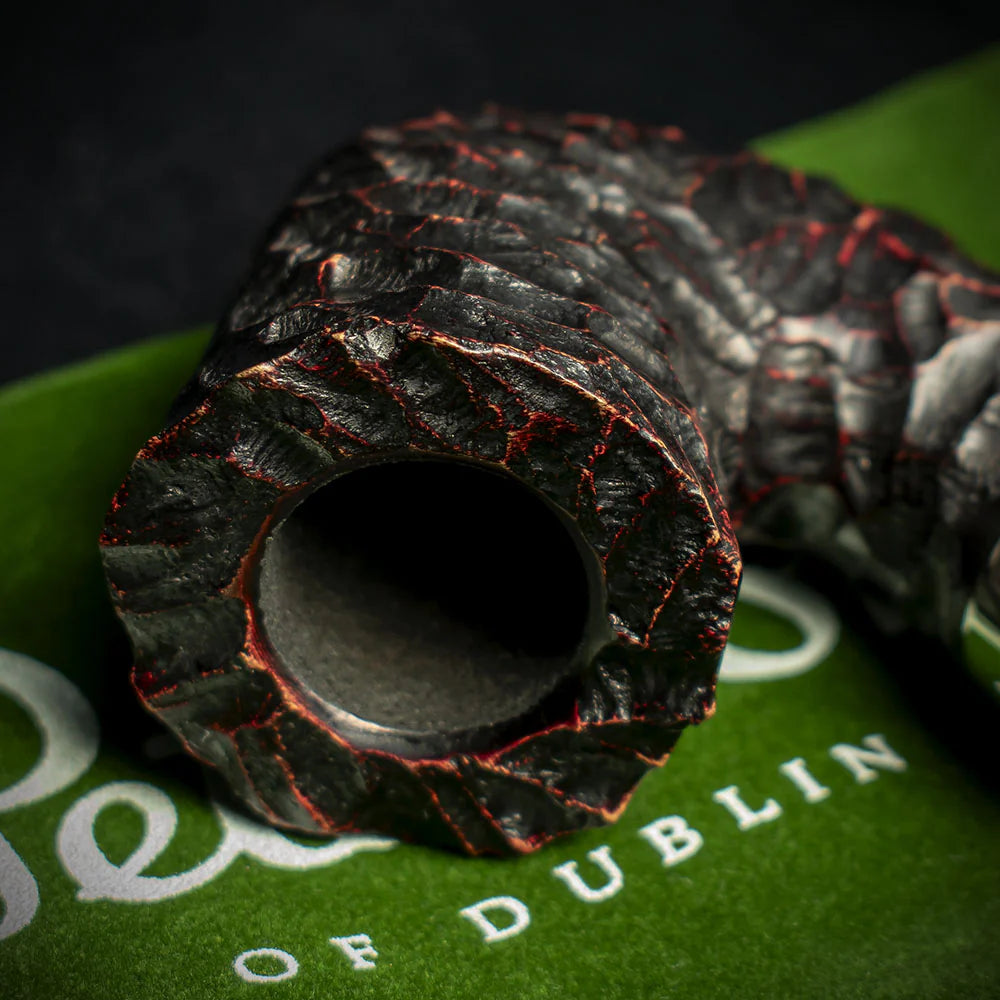 Peterson of Dublin System Rustic Briar Smoking Pipe - Shape No.XL315