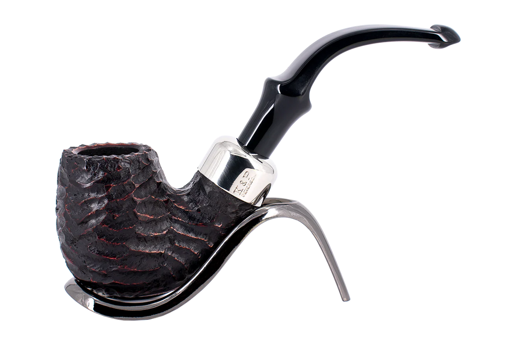 Peterson of Dublin System Rustic Briar Smoking Pipe - Shape No.312