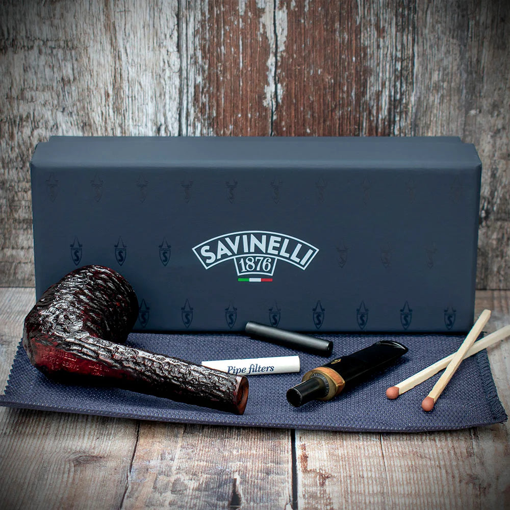 Savinelli Porto Cervo Rustic 806 - 6mm Briar Pipe