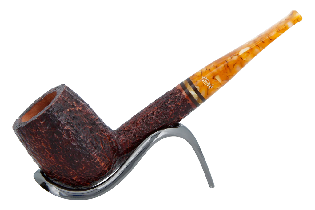 Savinelli Miele Rusticata Brownblast 111 - 6mm Briar Pipe