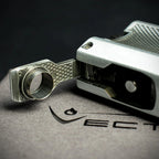 Vector VMotion Twin Jet Flame Lighter With Punch Cutter - Matte Chrome