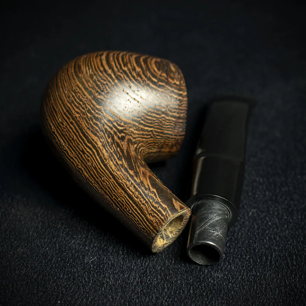 Smoke-King 9mm Brown Wenge Wood Budget Pipe - Bent