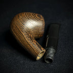 Smoke-King 9mm Brown Wenge Wood Budget Pipe - Bent