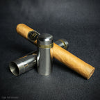 Single Cigar Tube  - Polished Chrome Finish