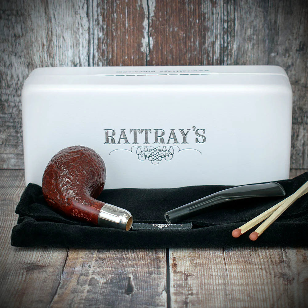 Rattray's Vintage Army Sandblast Briar Smoking Pipe - Shape 28