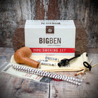Big Ben Briar Smoking Pipe Starter Kit - Straight Pipe