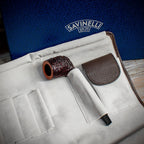 Savinelli Brown Leather Travel Pipe Bag