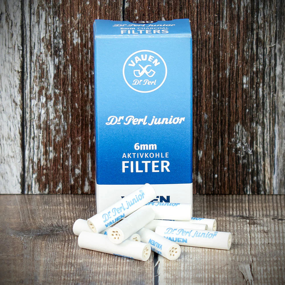 Vauen Dr Perl Activated Charcoal 6mm Pipe Filters (Pack of 30)