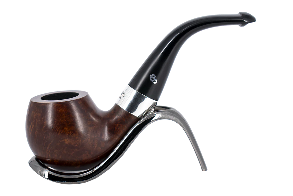 Peterson of Dublin Kildare Silver Mounted Briar Pipe  - Shape No.03 9mm Filter