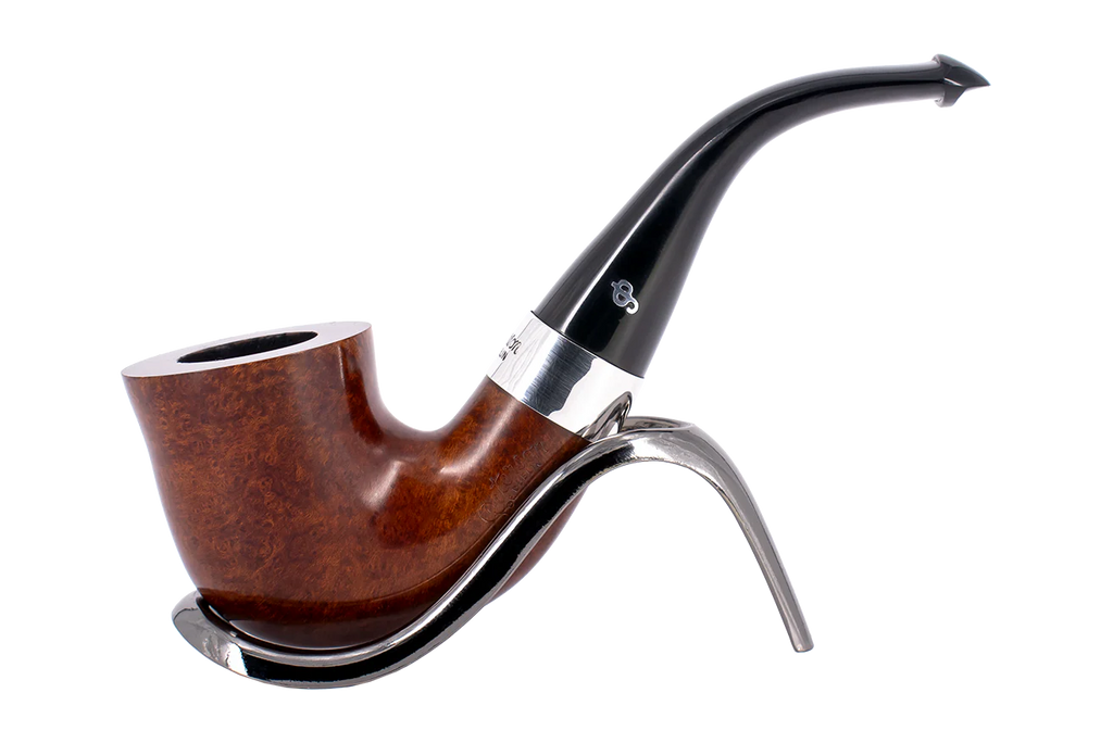 Peterson of Dublin Kildare Silver Mounted Briar Smoking Pipe - Shape No.05
