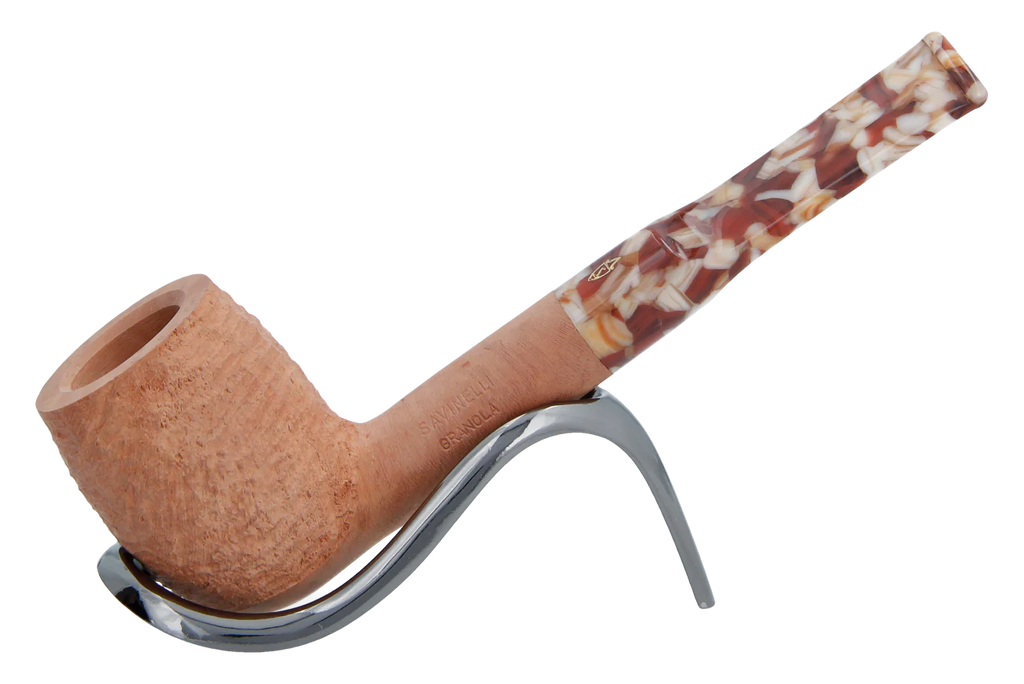 Savinelli Granola Rusticated 127 - 6mm Briar Pipe