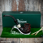 Peterson of Dublin System Rustic Briar Smoking Pipe - Shape No.313