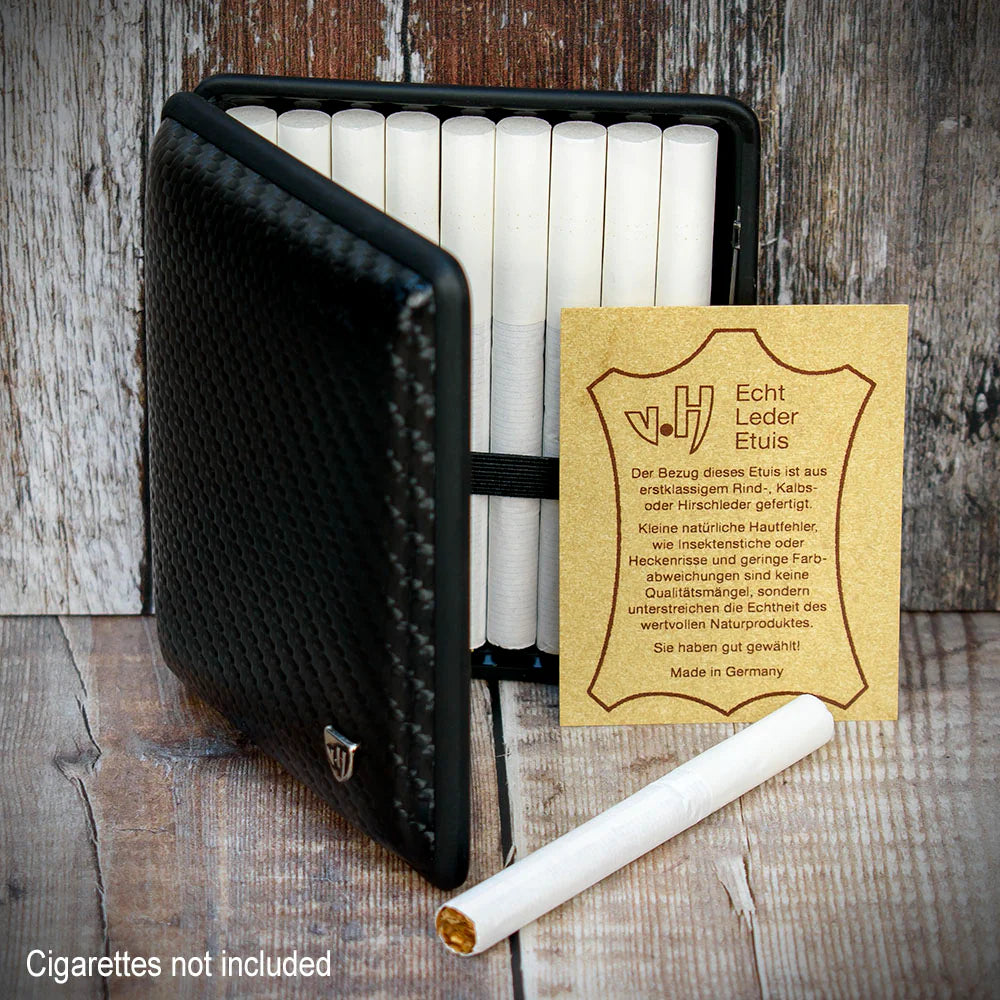 Kingsize Cigarette Case | Black Carbon Weave (605 702)