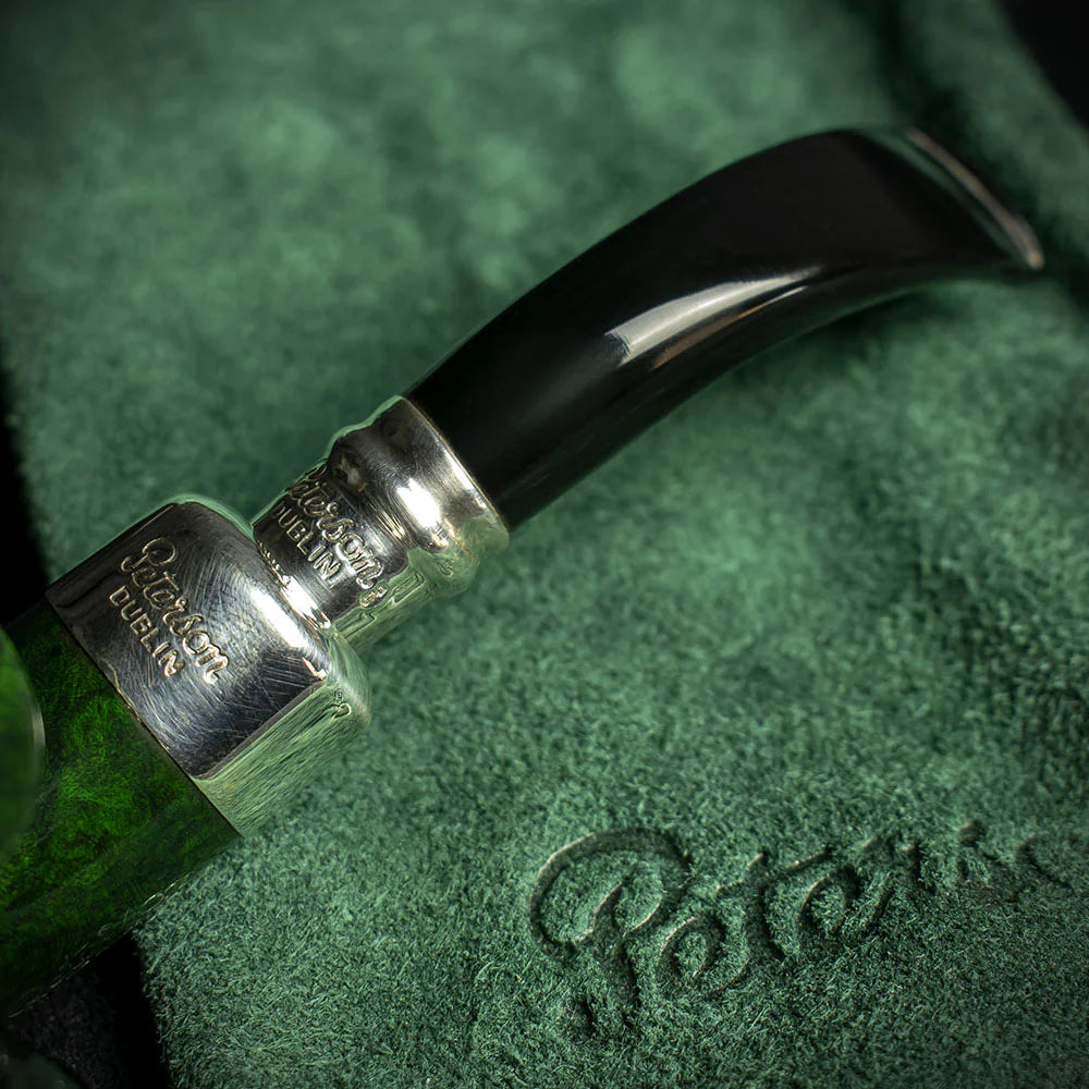 Peterson of Dublin Green Spigot Briar Smoking Pipe - Shape 05