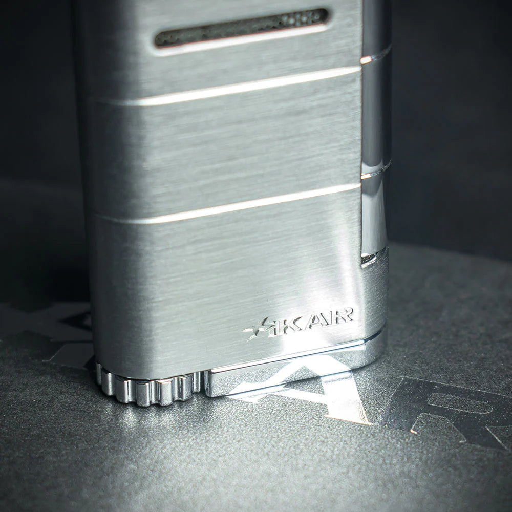 Xikar Allume Single Jet Cigar Lighter - Silver