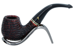 Peterson of Dublin Emerald Rusticated Briar Smoking Pipe - Shape 221 - 9mm