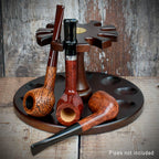 Rotating Wooden Pipe Rack - 10 Pipes