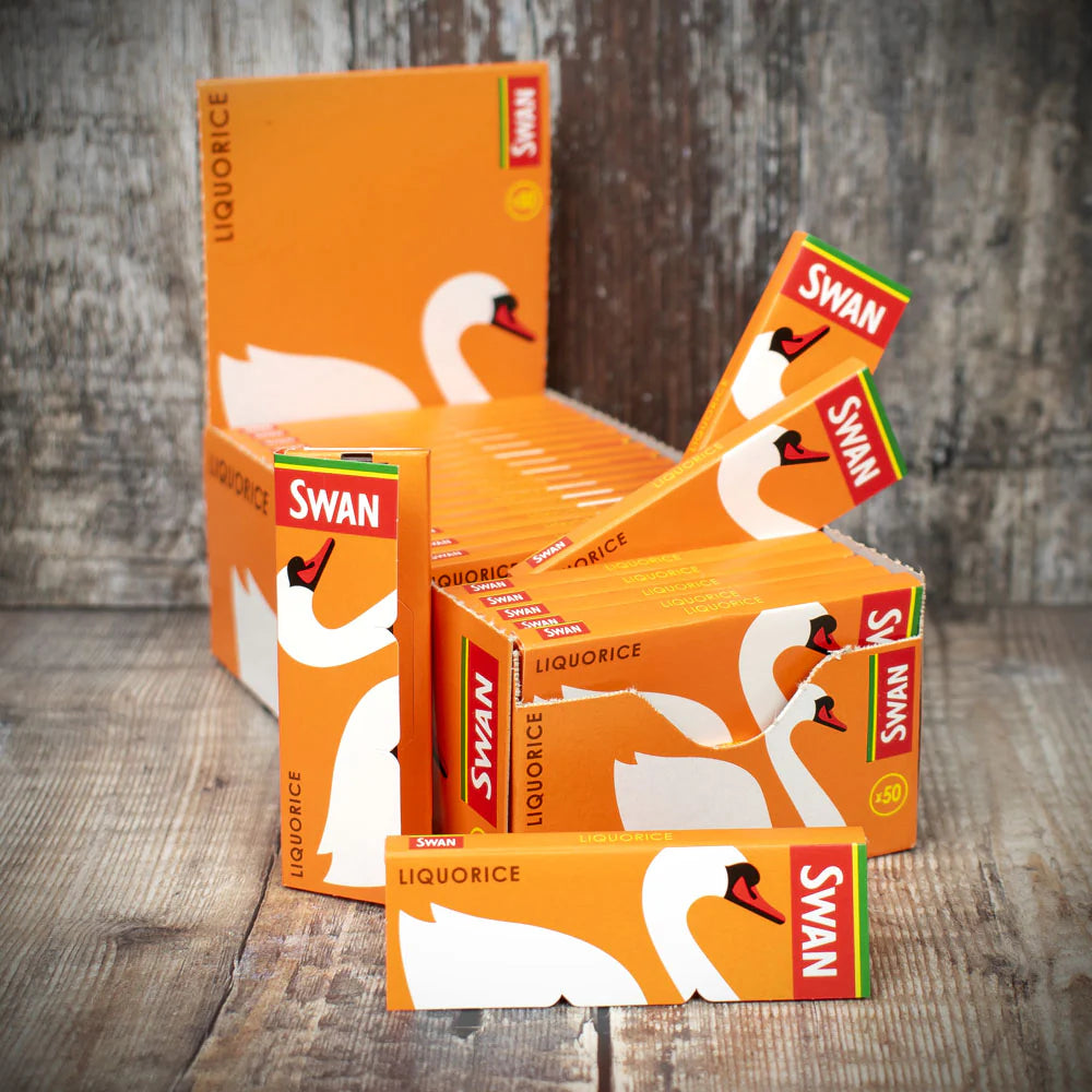 Swan Rolling Papers Regular Liquorice - Box of 50