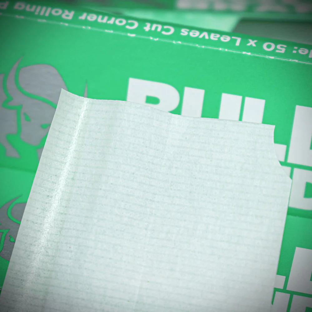 Bull Brand Green Cut Corners Rolling Papers - 50 Pack
