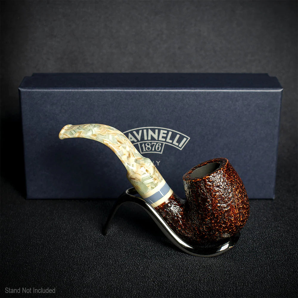 Savinelli Sasso Rusticated 614 - 6mm Briar Pipe