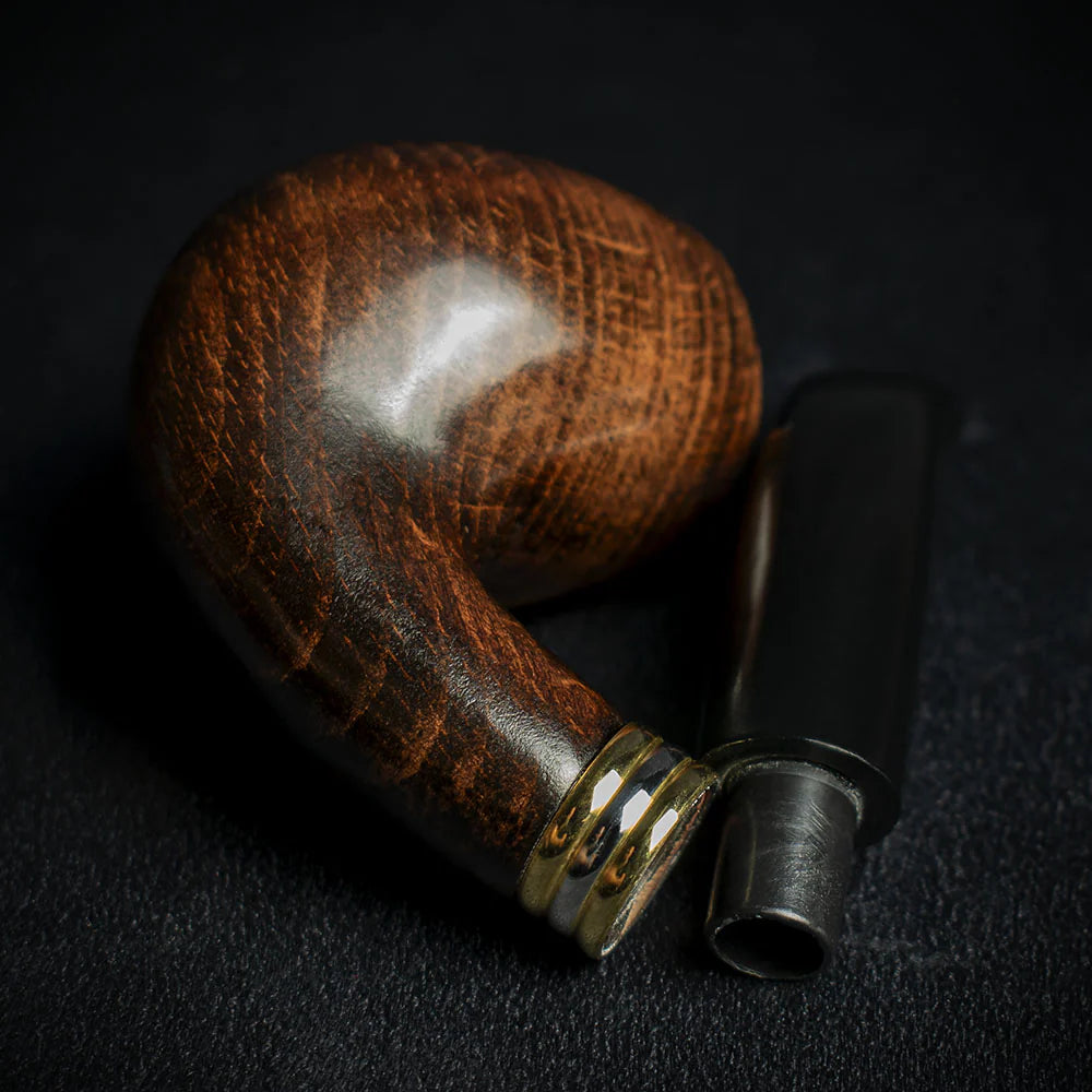 Smoke-King 9mm Brown Beechwood Budget Pipe - Bent