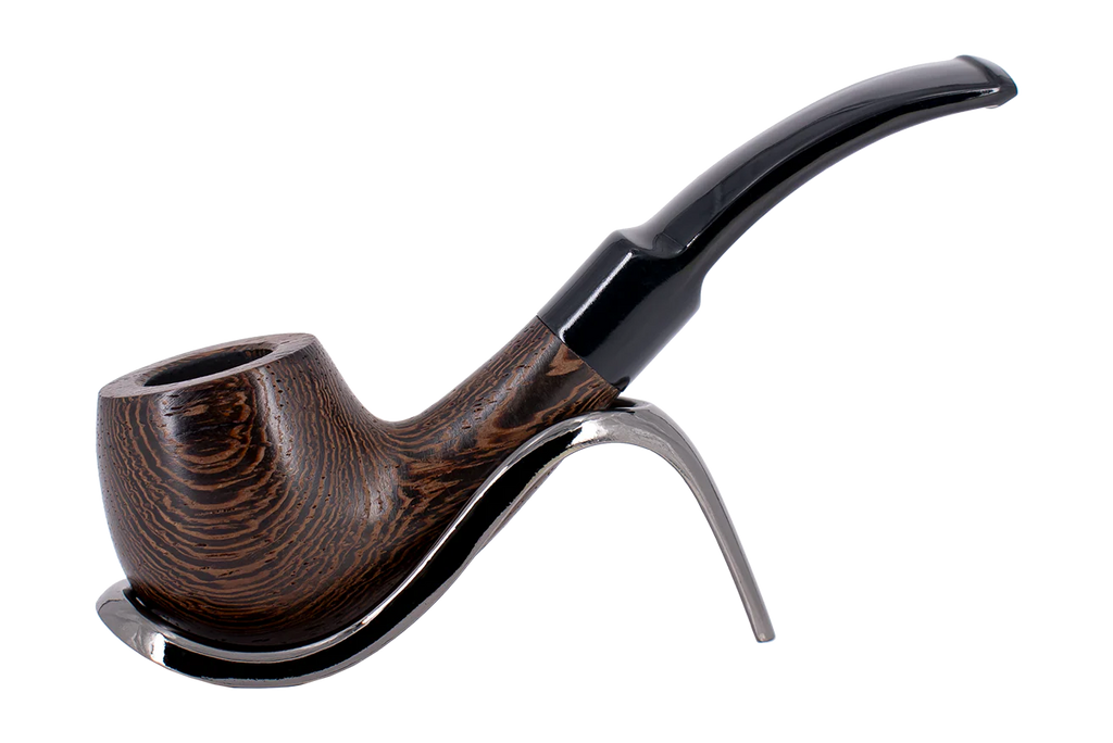 Smoke-King 9mm Brown Wenge Wood Budget Pipe - Bent