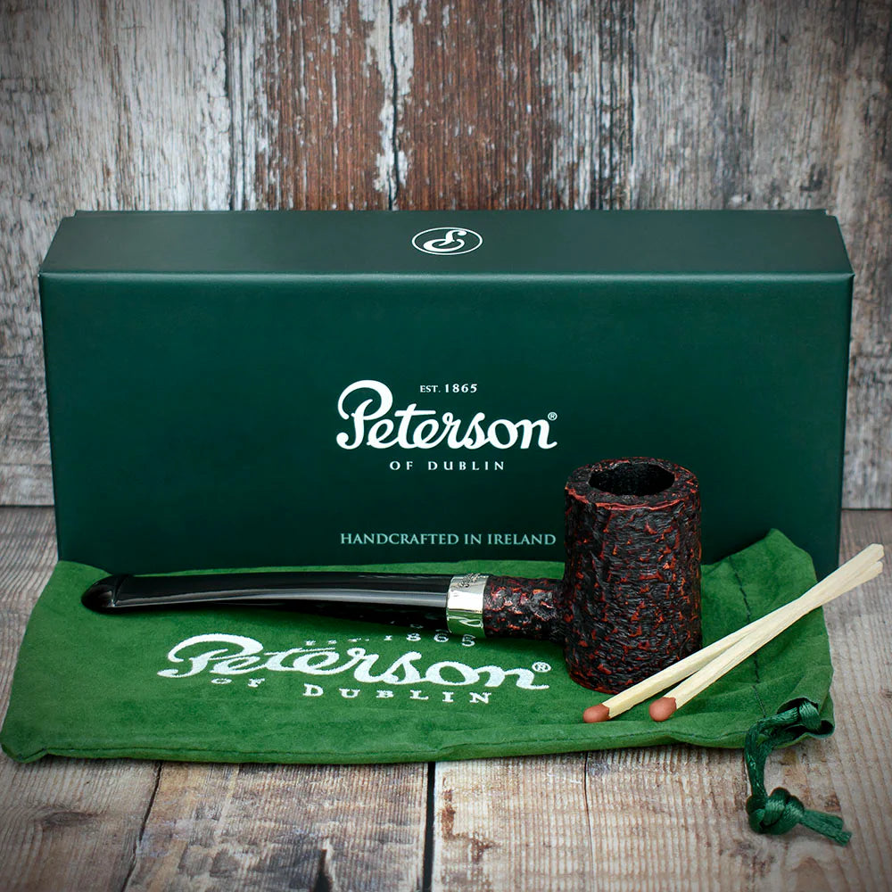Peterson of Dublin Speciality Tankard Rustic Briar Smoking Pipe