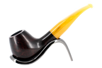 Jean Claude 9mm Yellow Tortoise Shell Briar Smoking Pipe - Shape 50