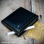 Kingsize Cigarette Case | Black Carbon Weave (605 702)
