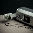 Vector Caliper Single Jet Flame Cigar Lighter With Punch Cutter - Satin Chrome
