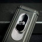XiKar Hedron Hybrid Flame Cigar Lighter - Black/Chrome