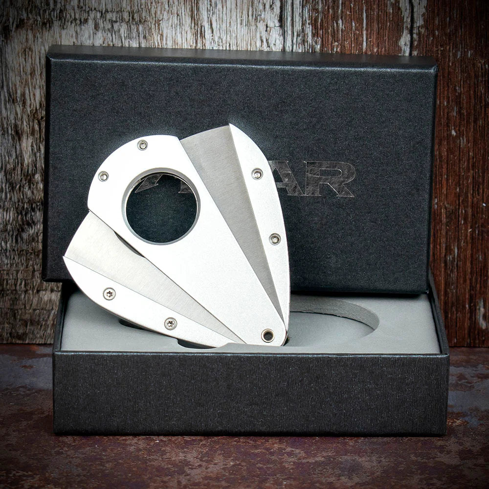 Xikar Xi-1 Silver 100SL Double Blade Guillotine Cigar Cutter