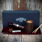 Savinelli Bacco Rusticated Dark Brown 311 - 6mm Briar Pipe