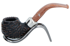 Peterson of Dublin Derry Rusticated Briar Smoking Pipe - Shape 03 - 9mm