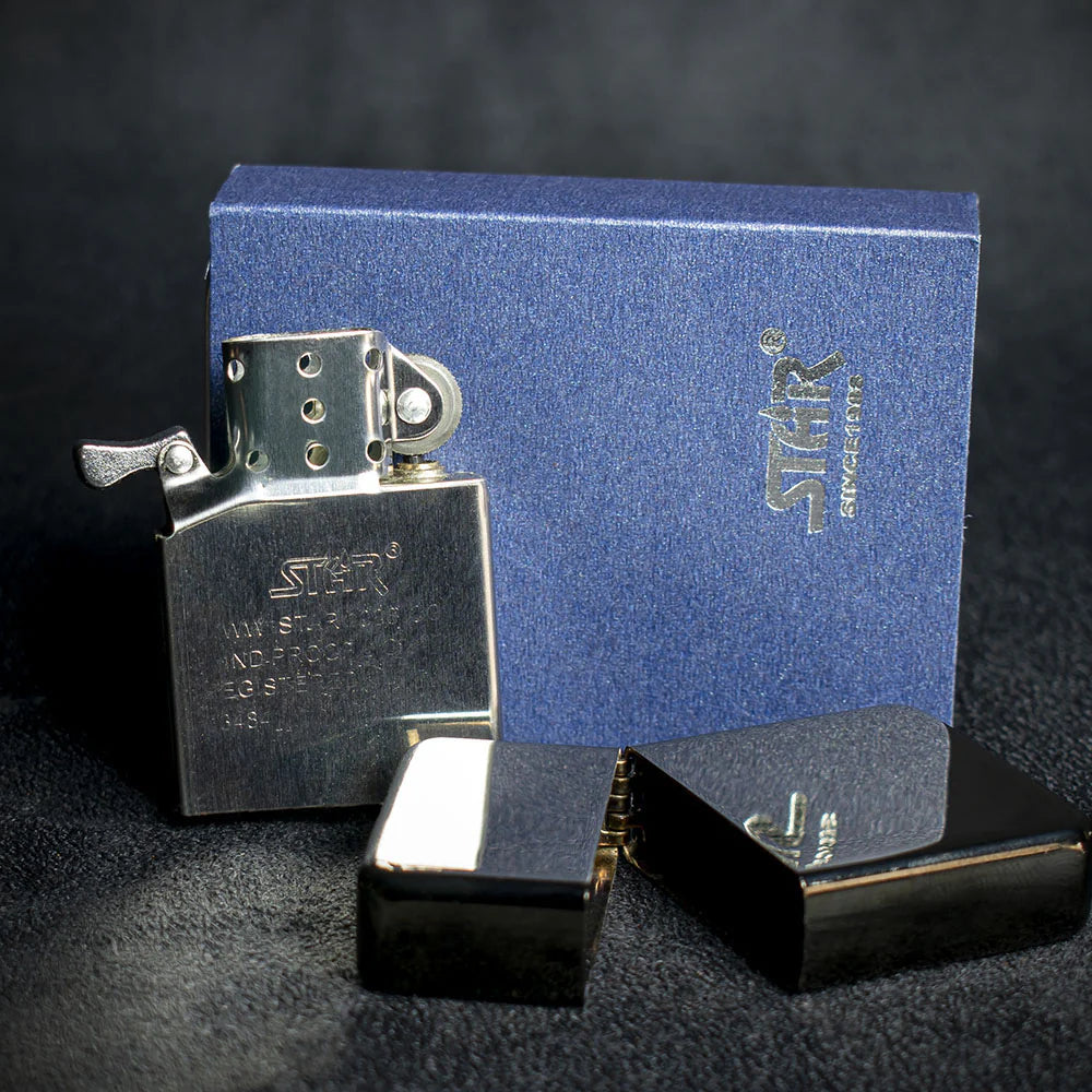 Star Petrol Lighter - Black Ice
